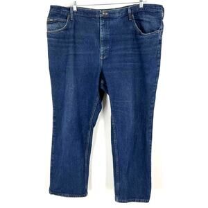 Lee Regular Fit Men’s Dark Blue Straight Leg Jeans Size 48x30